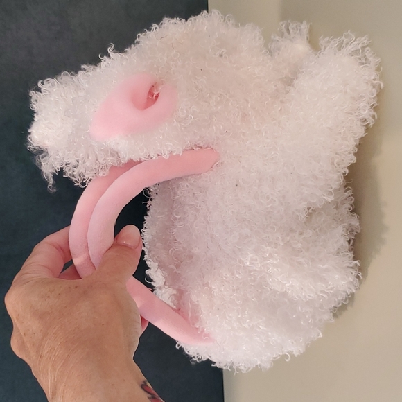 HUTCH CLUTCH Ty Beanie Babies 2005 hidden zipper compartment soft 'fur' EUC - Picture 6 of 9